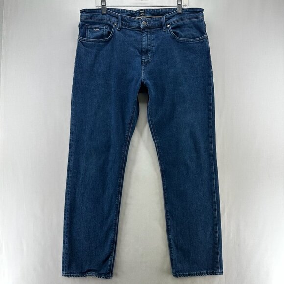 Boss Other - BOSS Jeans Mens Size 38 Maine Regular Fit Tapered Denim Organic Cotton Blue